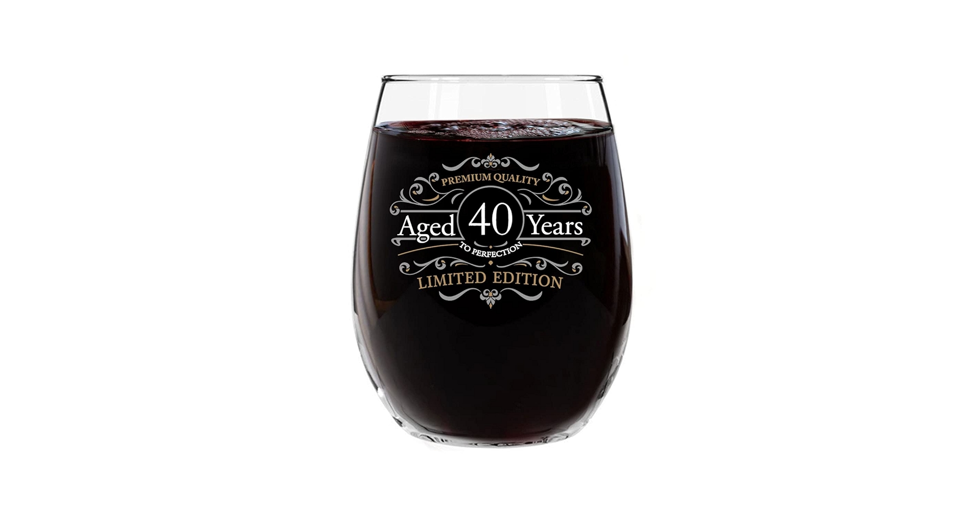 Amazon.com | DU VINO Vintage Edition 40th Birthday Stemless